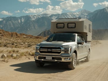 Fahrt im Truck Camper Scout von Fraserway RV Kanada