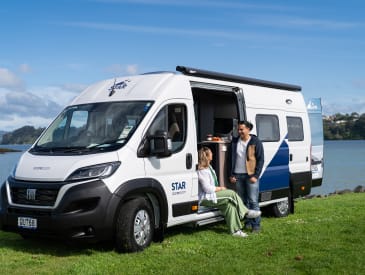 Am Parken mit dem Polaris 2 von Star RV in Neuseeland