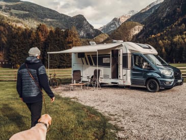 In den Bergen mit dem Family Classic von rent easy Italien