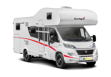 Frontansicht des Family Luxury von McRent Portugal