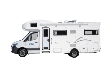 Seitenansicht des Camper River Elite von Maui Australien