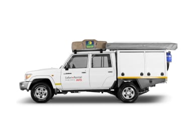 Seitenansicht des Luxury Safari Camper C von Avis Afrika