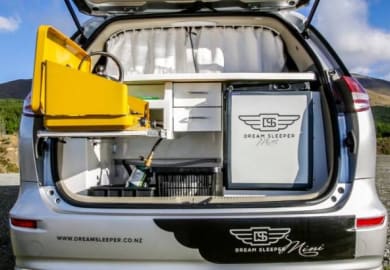 Küche im Dream Sleeper Mini von Spaceships Neuseeland