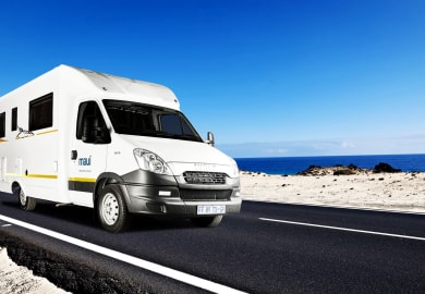 Unterwegs mit dem 4-Bett (M4Bi) von Maui Rentals Afrika