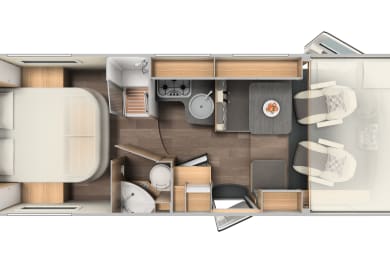 Grundriss des Comfort Luxury von McRent Deutschland