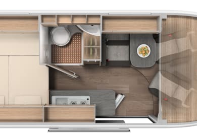 Grundriss des Urban Plus von McRent Spanien