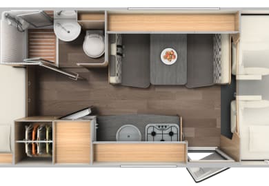 Grundriss bei Tag des Family Luxury von McRent Spanien