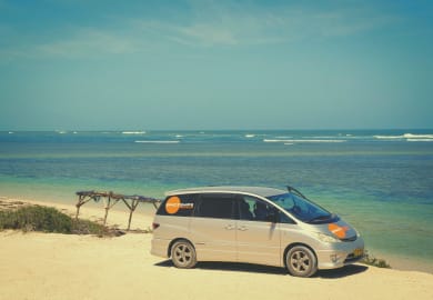 Am Meer mit dem Beta 2S von Spaceships Australien