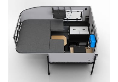 3D Ansicht des Scout Adventure Truck 4×4 Gold