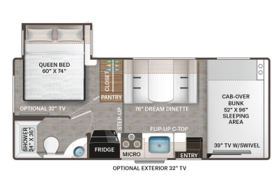 eine weitere mögliche Layout Variante des Glückscampers von FraserWay in Kanada