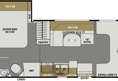 Eine weitere mögliche Layout Variante des Glückscampers von Four Seasons in Kanada