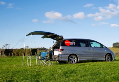 Der Beta 2S Camper von Spaceships in Neuseeland