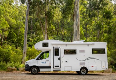 Unterwegs mit dem Beach Elite Camper von Maui Australien