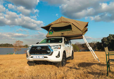 Flexibel unterwegs mit dem Toyota Double Cab DCE von Britz 4x4 Rentals Afrika