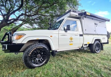 Der Toyota Land Cruiser Bushcamper (CruCAM) von Bushlore Afrika
