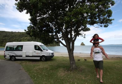 Ausblick auf das Meer Camper Deuce von Mighty Australien