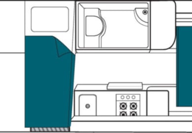 Grundriss des Ultima Plus von Maui Rentals Neuseeland
