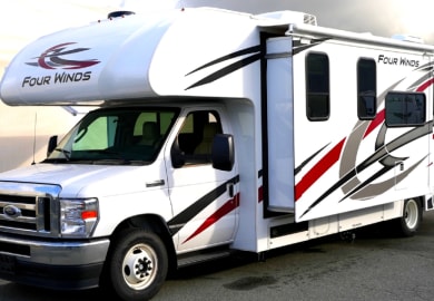 Slideout des C-Lage Wohnmobil von Meridian Kanada