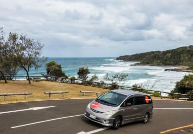 Unterwegs im Beta Camper von Spaceships Australien