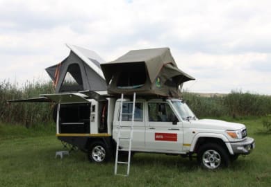 Der ausgebaute Luxury Safari Camper C von Avis Afrika