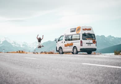Unterwegs mit dem Hitop Camper von Travellers Autobarn Neuseeland