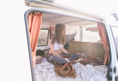 Entspannen im Budgie Van von Travellers Autobarn Australien