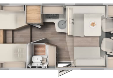 Grundriss Option 1 Family Classic von rent easy Italien