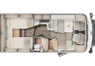 Grundriss in dem Small Luxury von Touring Cars
