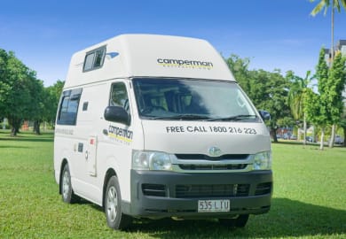 Frontansicht des Juliette von Camperman Australien