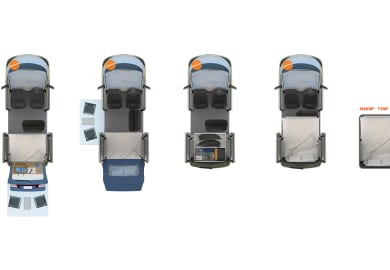 Grundrisse des Beta 4 von Spaceships Australien