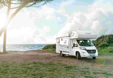 Am Meer mit dem Family First von rent easy Griechenland