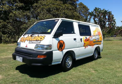 Der Budgie Van von Travellers Autobarn Australien