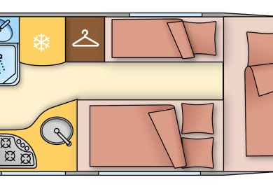 Grundriss Nacht des Family Plus F4 von DRM Deutschland