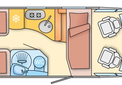 Grundriss Nacht des Classic Star K4 von DRM Deutschland