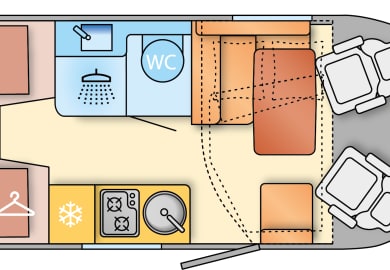 Grundriss Tag des Classic Traveller K1 von DRM Deutschland
