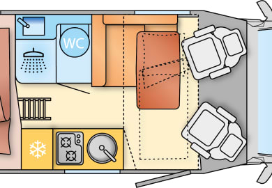 Grundriss Tag des Slim Star S2 von DRM Deutschland