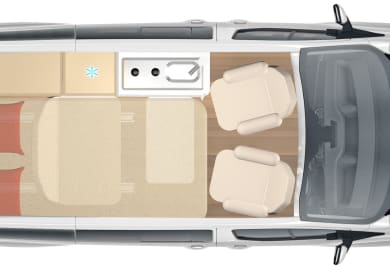 Grundriss des rent easy City Classic Frankreich