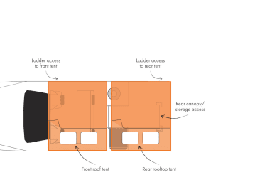 Grundriss des 4WD Warrior von Britz Australien