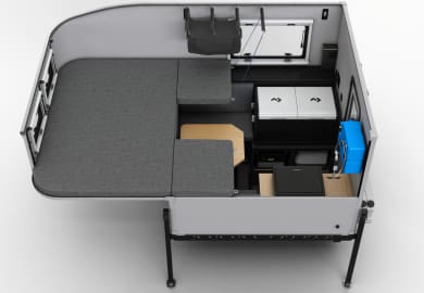 3D Ansicht des Scout Adventure Truck 4×4 Silver von GoNorth