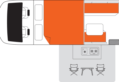 Apollo Australien Adventure Camper 4 WD Grundriss