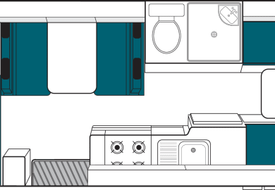 Tag-Grundriss des Camper River Elite von Maui Australien