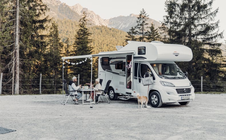 Rasten mit dem Family Extra von rent easy Norwegen