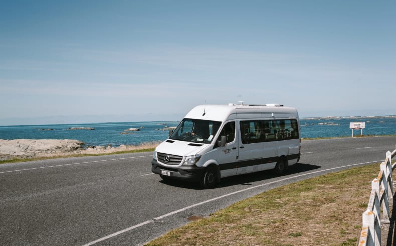 Fahrt im Deuce plus von Mighty Campers Neuseeland