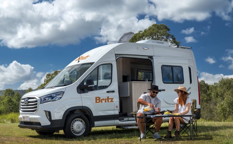 Seitenansicht des Trailblazer von Britz Australien