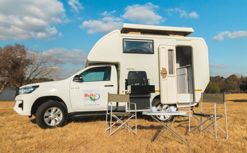 Beim Campen mit dem Camper Navi von Britz 4x4 Rentals Afrika