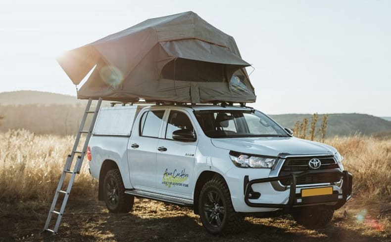 Praktisches Dachzelt des Toyota Hilux Double Cab 2P J von Asco Afrika
