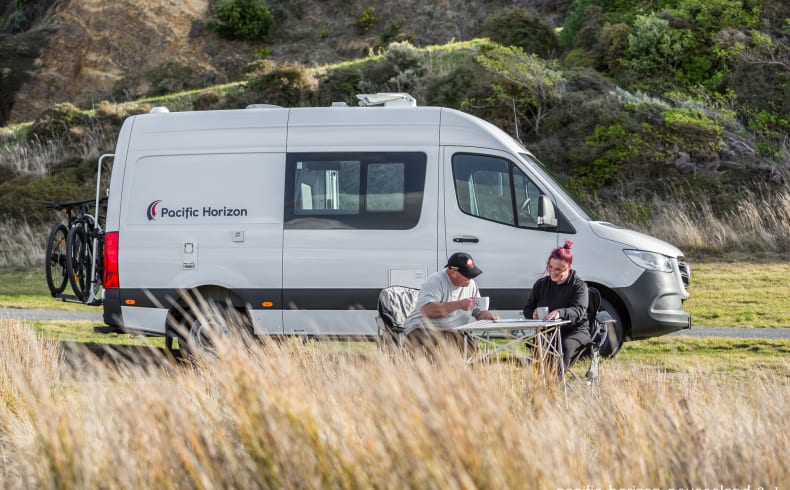 Unterwegs mit dem 2+1 Camper von Pacific Horizon, Neuseeland
