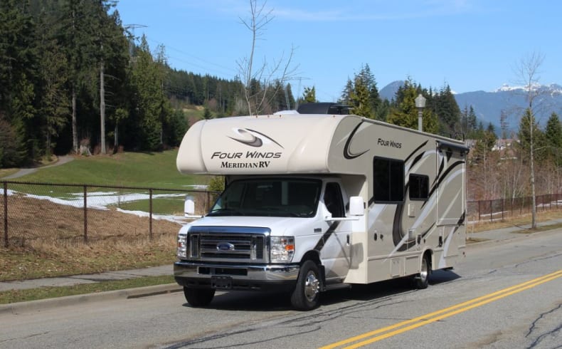 Unterwegs mit dem C-Lage Wohnmobil von Meridian Kanada
