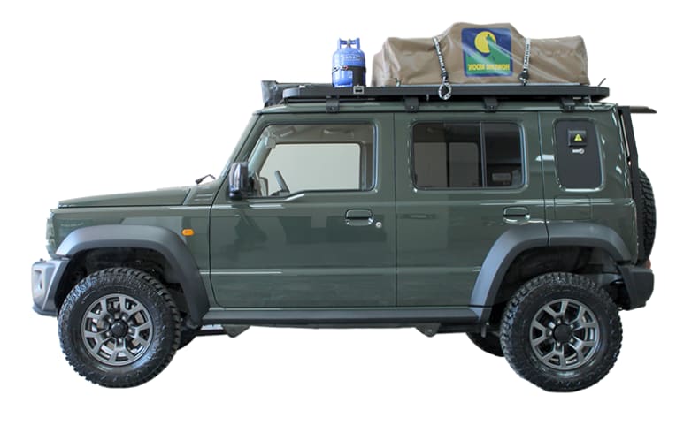 Cutout Ansicht des Suzuki Jimny von Britz 4x4 Rentals Afrika