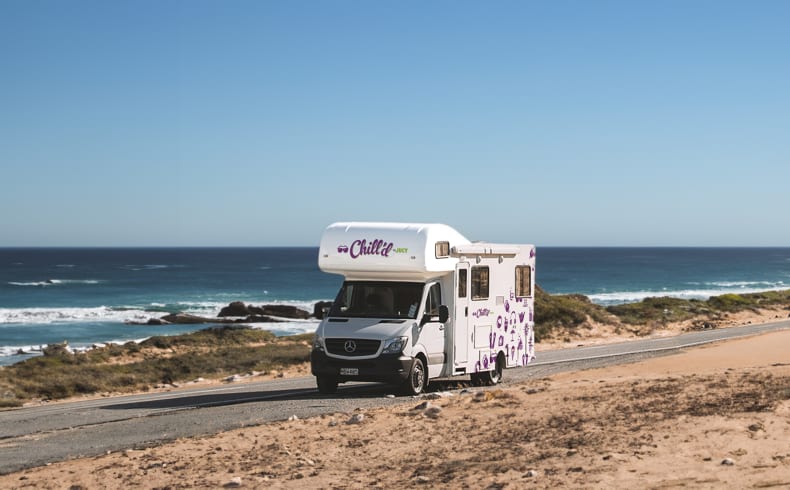 Am Meer mit dem Chill`d von Jucy Australien